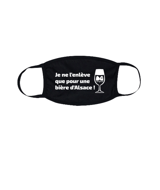 Campagne MASQUE ENLEVE BIERE - coton bio - MADE IN ALSACE