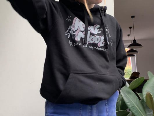 role model black unisex hoodie