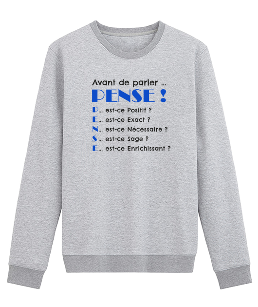Pensez Avant De Parler. Lisez Avant De Penser Campagne AVANT DE PARLER PENSE - FRENCH MANCHETTE