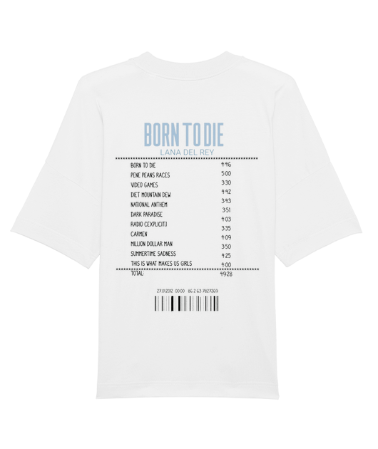 T-SHIRT OVERSIZE RECEIPT LANA DEL REY - Vue 2