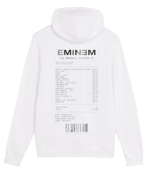 SWEATSHIRT RECEIPT EMINEM - Vue 2