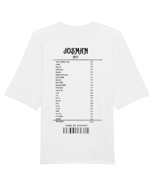 T-SHIRT OVERSIZE RECEIPT JOSMAN - Vue 2