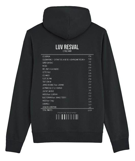 SWEATSHIRT RECEIPT LUV RESVAL (ÉTOILE NOIR) - Vue 2