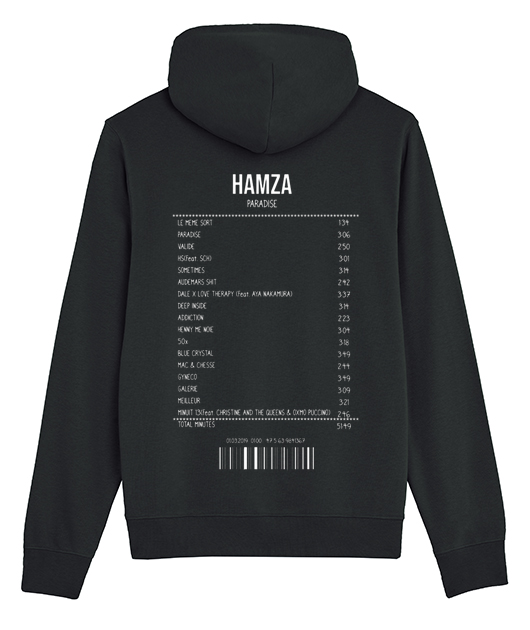 SWEATSHIRT RECEIPT HAMZA (PARADISE) - Vue 2