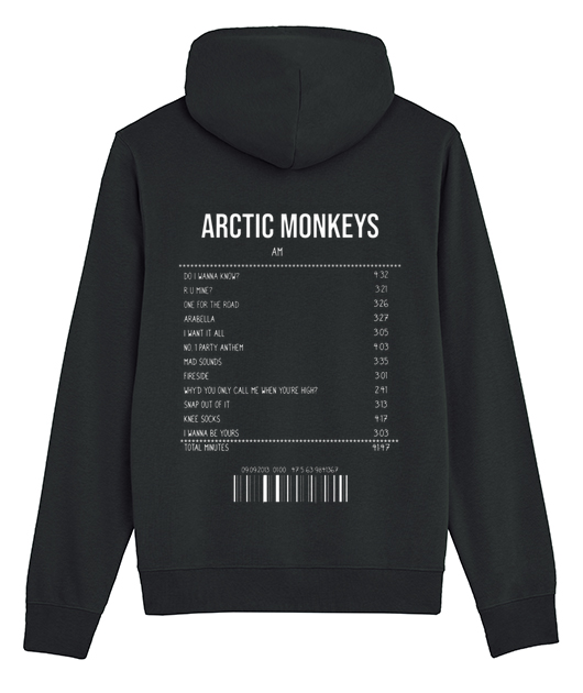 SWEATSHIRT RECEIPT ARTIC MONKEYS (AM) - Vue 2
