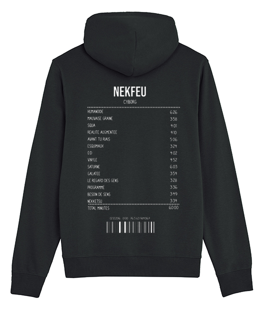 SWEATSHIRT RECEIPT NEKFEU (CYBORG) - Vue 2
