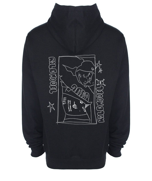 role model black unisex hoodie - Vue 2