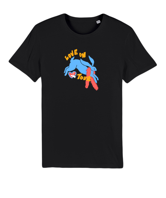 love on tour unisex black tee
