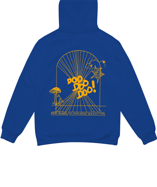 doo doo doo blue hoodie - Vue 2