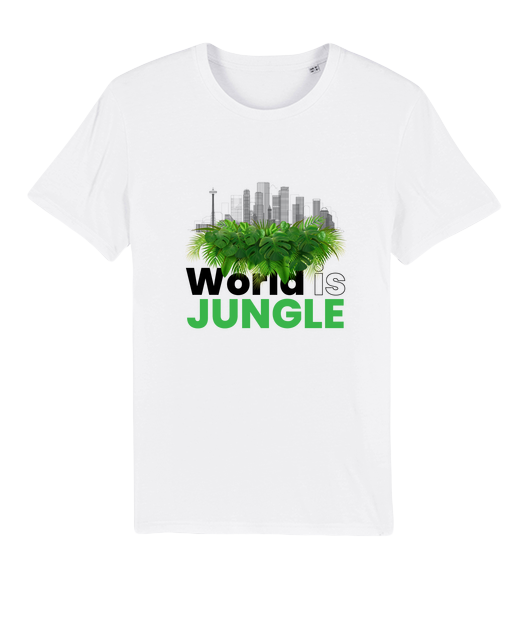 Good Vibes T-shirt World is jungle unisexe
