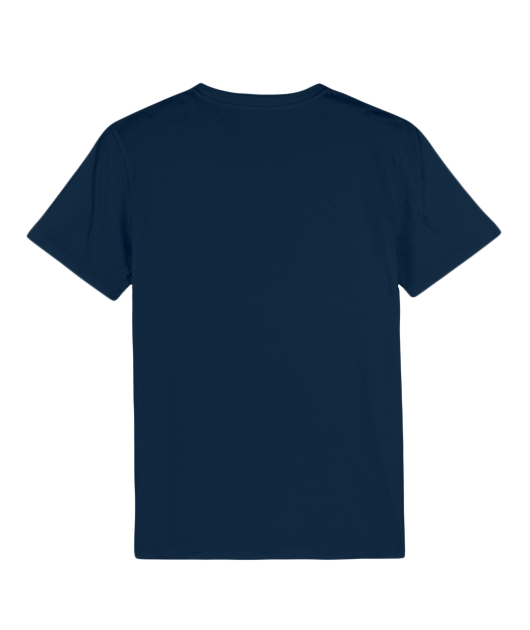 Good Vibes T-shirt blue wolf in full moon - Vue 2